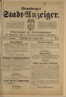 Bromberger Stadt-Anzeiger, J. 36, 1919, nr 11
