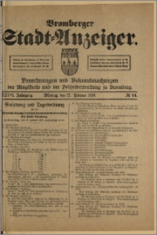 Bromberger Stadt-Anzeiger, J. 36, 1919, nr 14