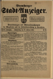 Bromberger Stadt-Anzeiger, J. 36, 1919, nr 17