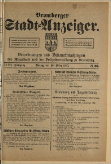 Bromberger Stadt-Anzeiger, J. 36, 1919, nr 20