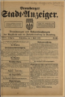 Bromberger Stadt-Anzeiger, J. 36, 1919, nr 27