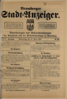 Bromberger Stadt-Anzeiger, J. 36, 1919, nr 31