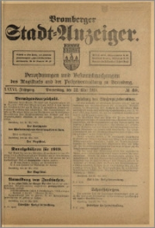 Bromberger Stadt-Anzeiger, J. 36, 1919, nr 40