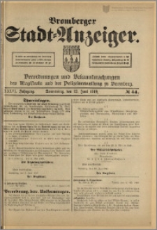 Bromberger Stadt-Anzeiger, J. 36, 1919, nr 44