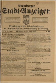 Bromberger Stadt-Anzeiger, J. 36, 1919, nr 65