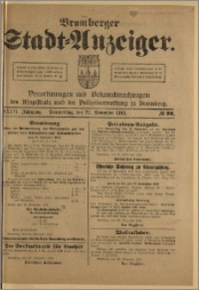 Bromberger Stadt-Anzeiger, J. 36, 1919, nr 92