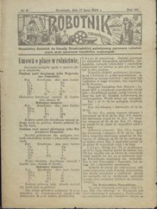 Robotnik : bezpłatny dodatek do Gazety Grudziądzkiej poświęcony sprawom robotniczym oraz sprawom inwalidów wojennych 1924.07.17 nr 11