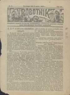 Robotnik : bezpłatny dodatek do Gazety Grudziądzkiej poświęcony sprawom robotniczym oraz sprawom inwalidów wojennych 1925.03.05 nr 5