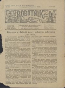 Robotnik : bezpłatny dodatek do Gazety Grudziądzkiej poświęcony sprawom robotniczym oraz sprawom inwalidów wojennych 1926.06.10 nr 12