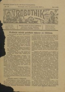 Robotnik : bezpłatny dodatek do Gazety Grudziądzkiej poświęcony sprawom robotniczym oraz sprawom inwalidów wojennych 1927.10.13 nr 13