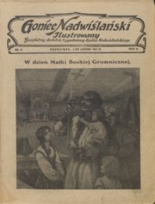 Goniec Nadwiślański Ilustrowany : bezpłatny dodatek tygodniowy Gońca Ndwiślańskiego 1931.02.01 R.5 nr 5