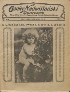 Goniec Nadwiślański Ilustrowany : bezpłatny dodatek tygodniowy Gońca Ndwiślańskiego 1931.02.22 R.5 nr 8