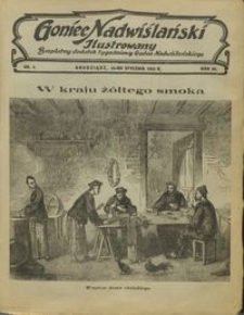 Goniec Nadwiślański Ilustrowany : bezpłatny dodatek tygodniowy Gońca Ndwiślańskiego 1932.01.24 R.6 nr 4