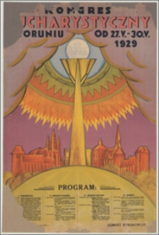 Kongres Eucharystyczny w Toruniu : od 27.V. - 30.V.1929