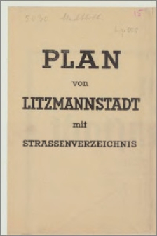 Plan von Litzmannstadt