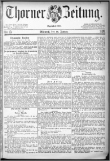 Thorner Zeitung 1878, Nro. 13