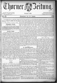 Thorner Zeitung 1878, Nro. 22