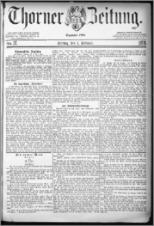 Thorner Zeitung 1878, Nro. 27
