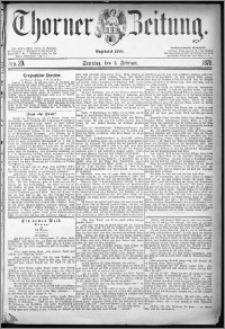 Thorner Zeitung 1878, Nro. 29 + Beilage