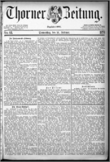 Thorner Zeitung 1878, Nro. 44