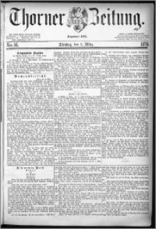 Thorner Zeitung 1878, Nro. 54