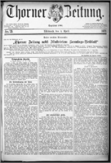 Thorner Zeitung 1878, Nro. 79