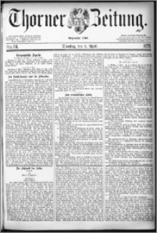 Thorner Zeitung 1878, Nro. 84