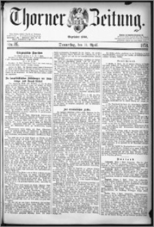 Thorner Zeitung 1878, Nro. 86