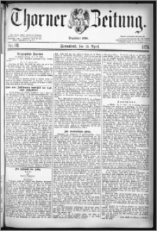 Thorner Zeitung 1878, Nro. 88