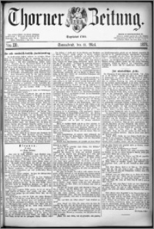 Thorner Zeitung 1878, Nro. 110 + Beilagenwerbung