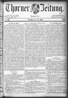 Thorner Zeitung 1878, Nro. 117