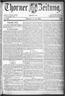Thorner Zeitung 1878, Nro. 118