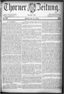 Thorner Zeitung 1878, Nro. 136