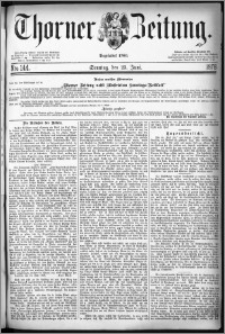 Thorner Zeitung 1878, Nro. 144 + Beilage