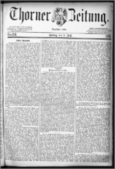 Thorner Zeitung 1878, Nro. 154 + Beilagenwerbung