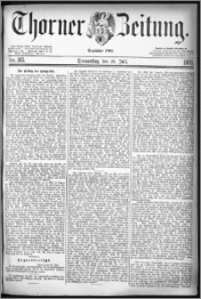 Thorner Zeitung 1878, Nro. 165 + Beilagenwerbung