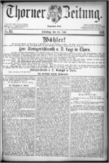 Thorner Zeitung 1878, Nro. 175 + Beilagenwerbung