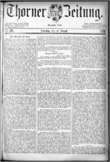 Thorner Zeitung 1878, Nro. 187