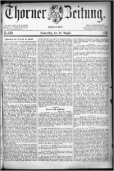 Thorner Zeitung 1878, Nro. 189