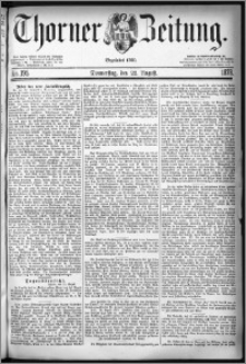 Thorner Zeitung 1878, Nro. 195