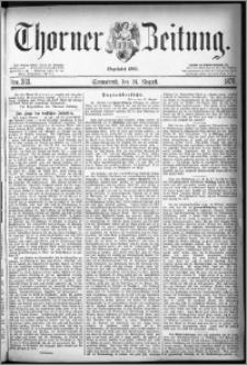 Thorner Zeitung 1878, Nro. 203
