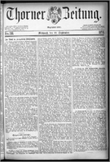Thorner Zeitung 1878, Nro. 218