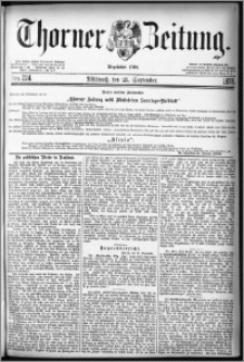 Thorner Zeitung 1878, Nro. 224