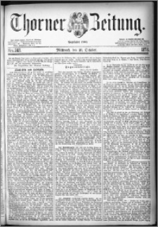 Thorner Zeitung 1878, Nro. 248