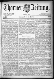 Thorner Zeitung 1878, Nro. 251 + Beilagenwerbung