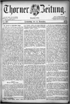 Thorner Zeitung 1878, Nro. 267 + Beilagenwerbung