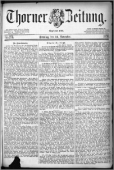 Thorner Zeitung 1878, Nro. 276 + Beilage