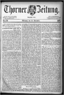 Thorner Zeitung 1878, Nro. 278
