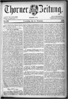 Thorner Zeitung 1878, Nro. 279 + Beilagenwerbung