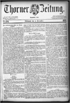 Thorner Zeitung 1878, Nro. 284 + Beilagenwerbung